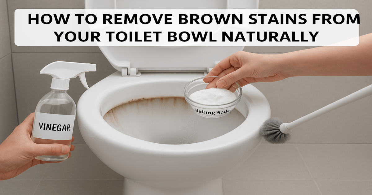How to Remove Brown Stains from Your Toilet Bowl Naturally
