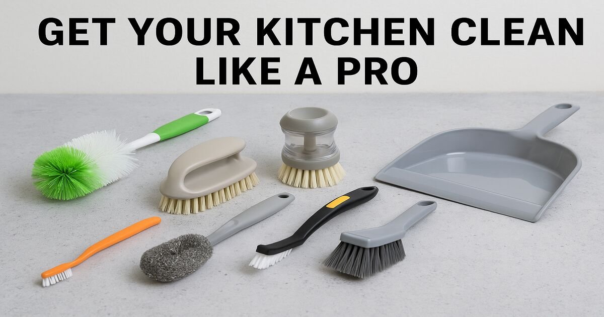 Get Your Kitchen Clean Like a Pro Cleaning Brushes!