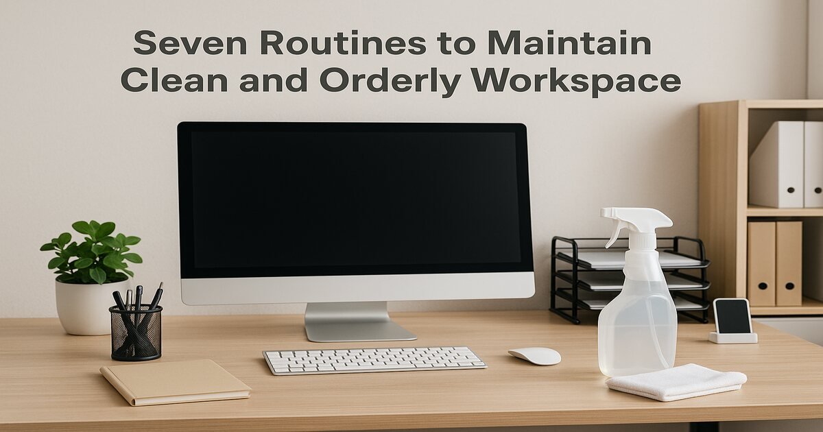 Seven Routines to Maintain Clean and Orderly Workspace
