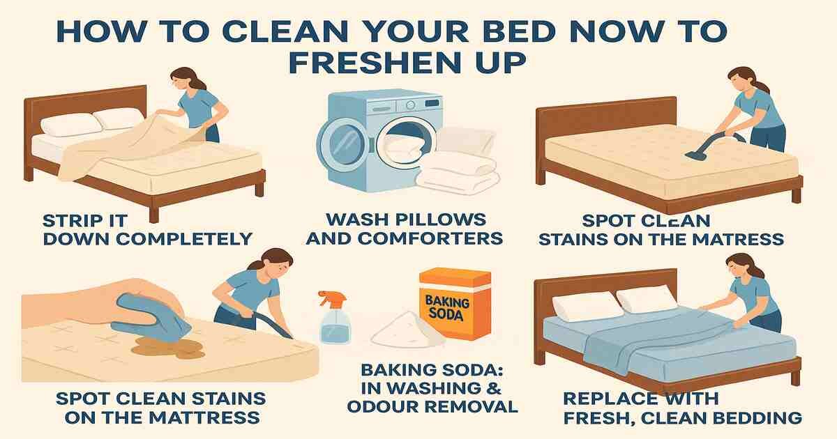 How To Clean Your Bed Now to Freshen Up