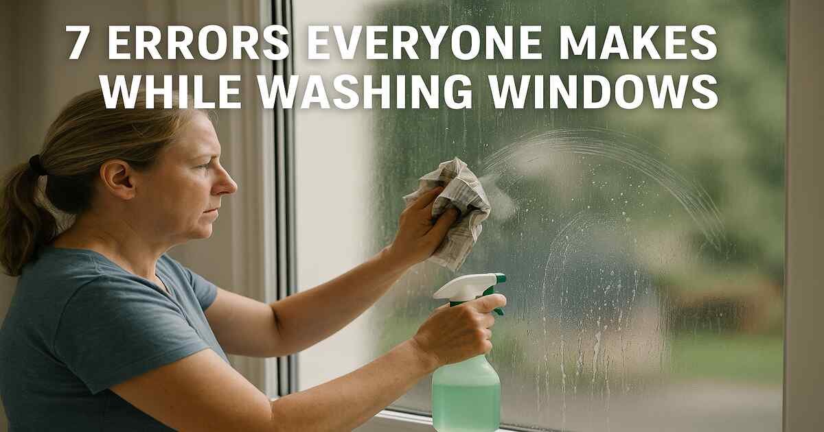 7 Errors Everyone Makes While Washing Windows  