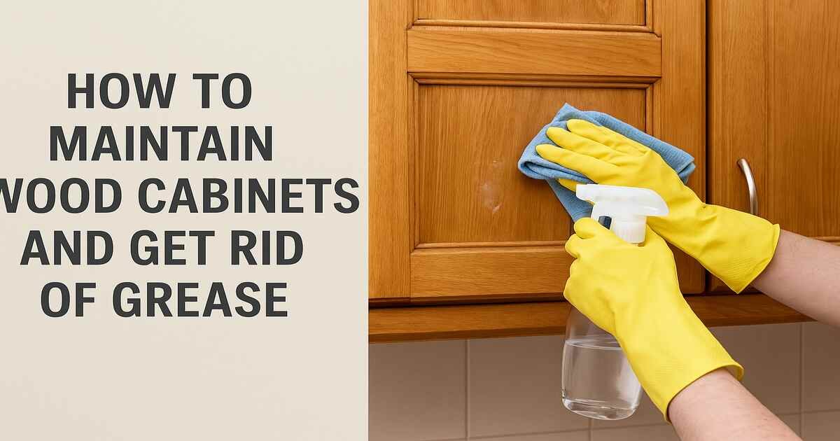 How to Maintain Wood Cabinets and Get Rid of Grease