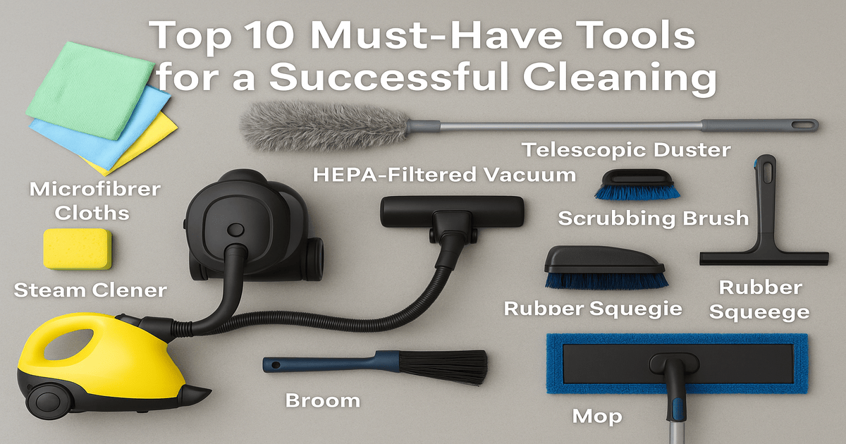 Top 10 Must-Have Tools for a Successful Cleaning