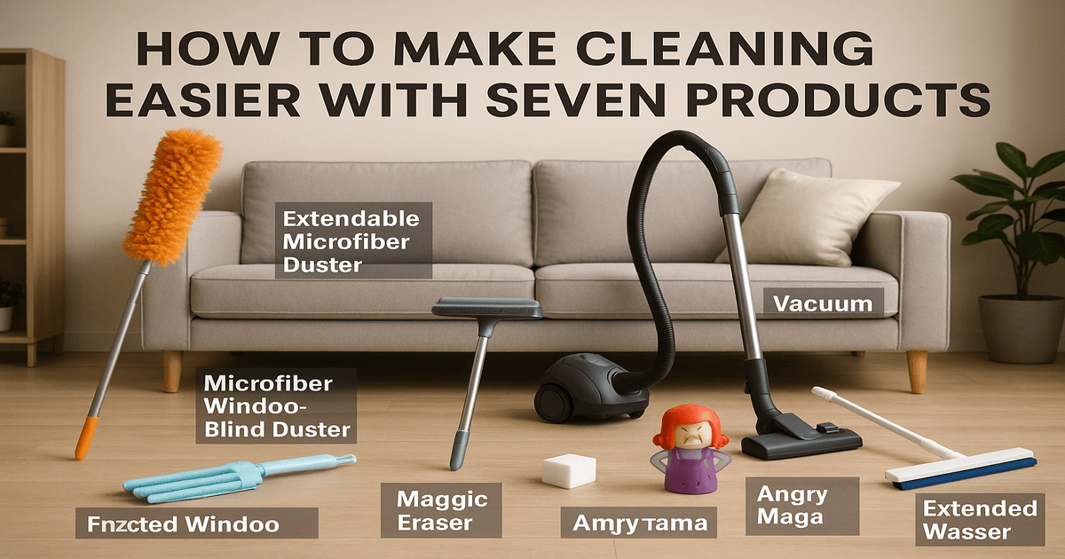 How To Make Cleaning Easier With Seven Products?
