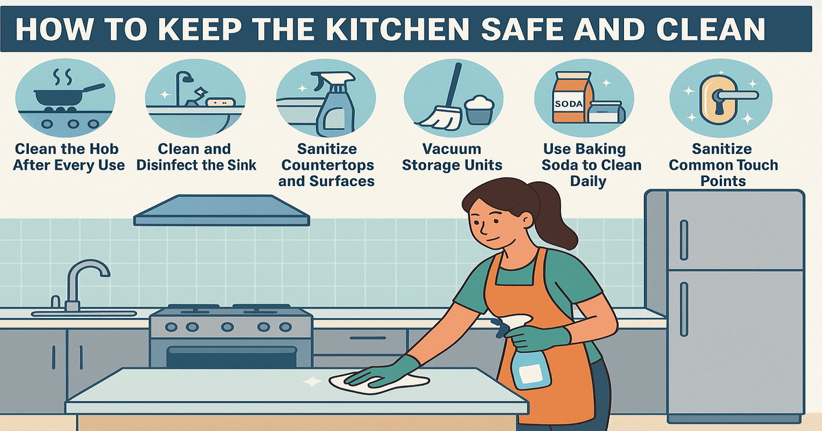 How To Keep the Kitchen Safe and Clean  
