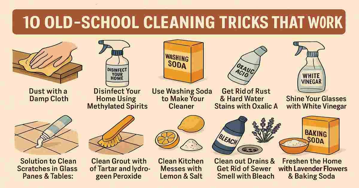10 Old-School Cleaning Tricks That Work