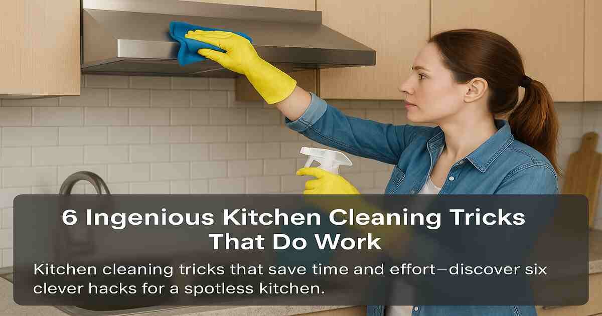 Six Ingenious Kitchen Cleaning Tricks That Do Work