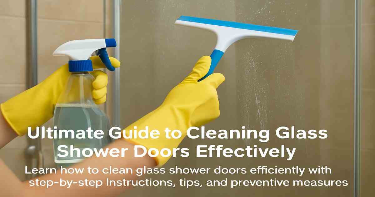 Ultimate Guide to Cleaning Glass Shower Doors Effectively
