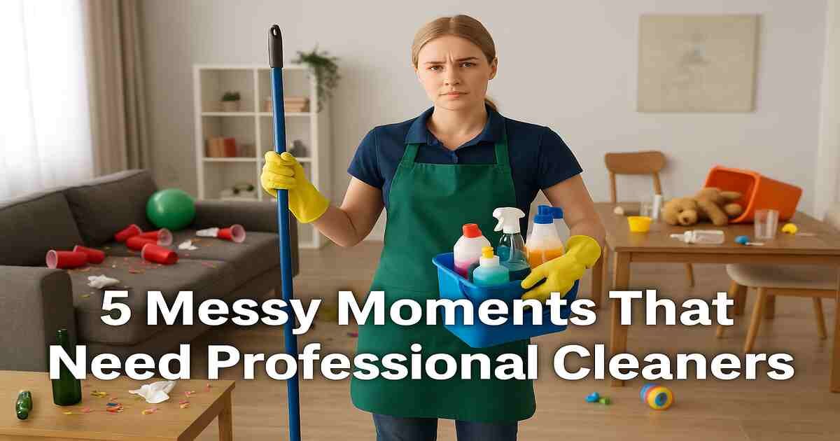 5 Messy Moments That Need Professional Cleaners
